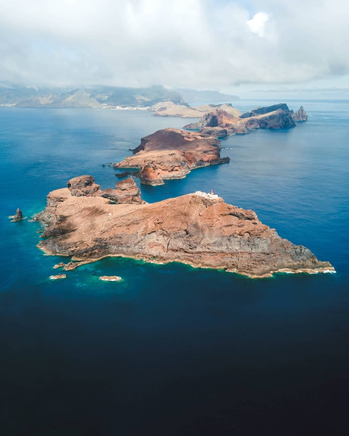 aerial view of desertas islands, Madeira, Portugal