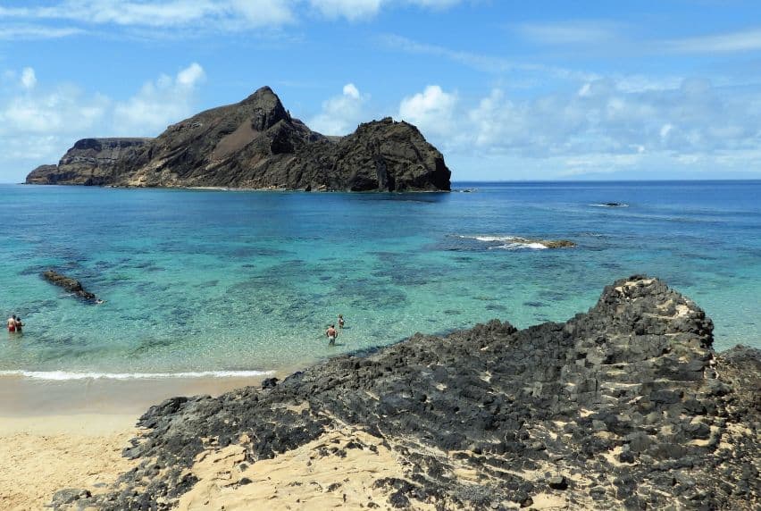 beach in Porto Santo, Madeira