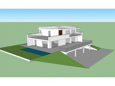 Plot with approved project for 4-bedr. villa with country and sea views, ready to build in Atalaia, very close to Areia Branca beach, Property for sale in BL855