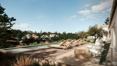 4 bedroom villa under construction, in Praia do Pego on a plot of 897m2., Property for sale in DL32159