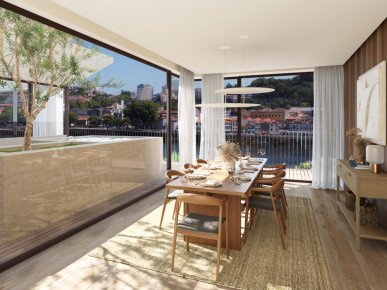 Apartamento T3 com garagem na primeira linha do Douro, Vila Nova de Gaia, Property for sale in DL35810