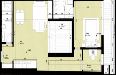 1+1 bedroom flat with garden in downtown Porto, Property for sale in DL36301