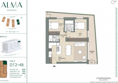 New 2 bedroom flat, with balcony and parking, in Miraflores, Property for sale in DL34110