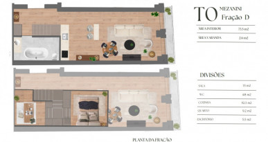 Flat T0 DUPLEX Sell in Cedofeita, Santo Ildefonso, Sé, Miragaia, São Nicolau e Vitória,Porto, Property for sale in Cedofeita, Santo Ildefonso, Sé, Miragaia, São Nicolau e Vitória, Porto, RS-R21313D